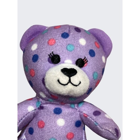 Build a Bear McDonalds Happy Meal Purple Polka Dot Bear #4 2015 - Picture 2 of 10